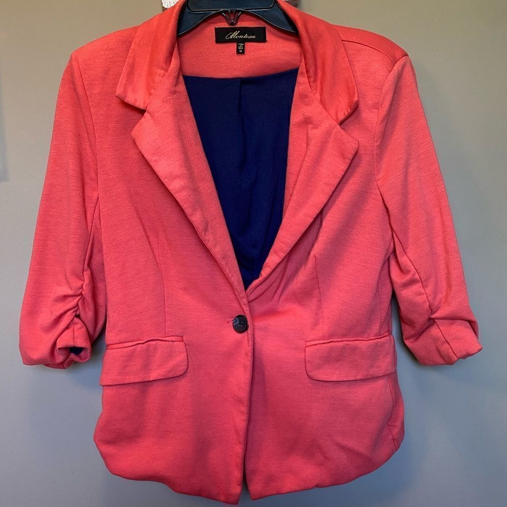 Monteau Women’s Coral Crop Lightweight Jacket